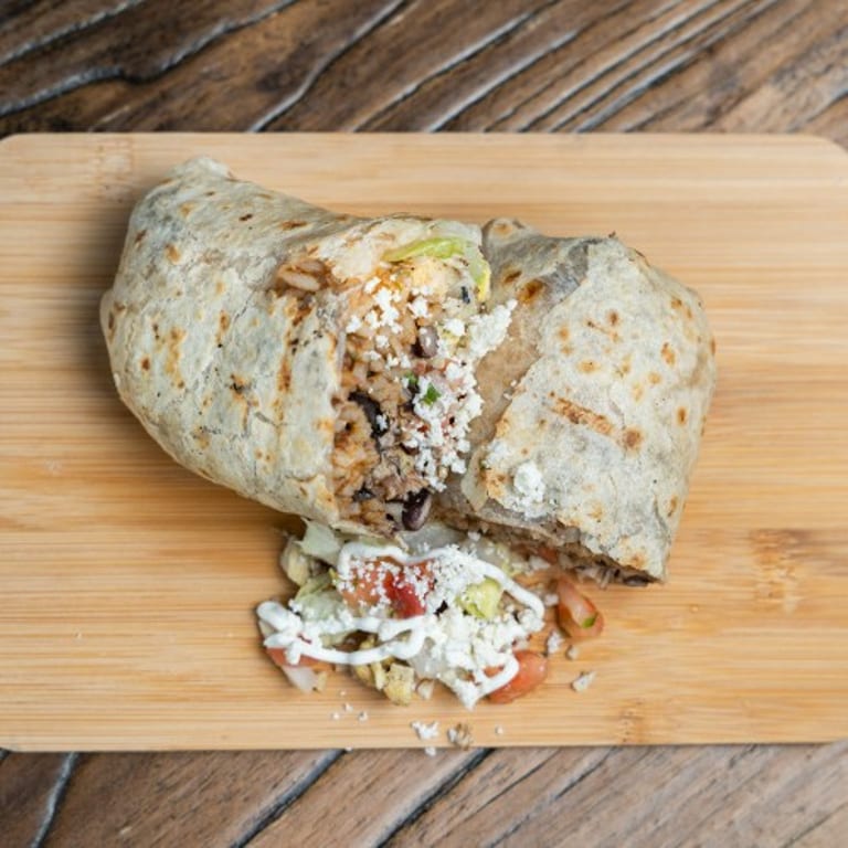 Delicious Chicken Burrito Awaits