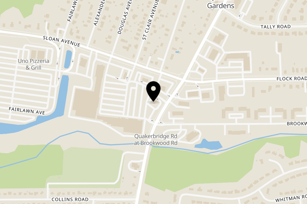 Map showing the location of Mexican Mariachi Grill Hamilton on 3100 Quakerbridge Rd in Hamilton Township